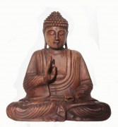 2021 Houten Boeddha urn 25 cm 800